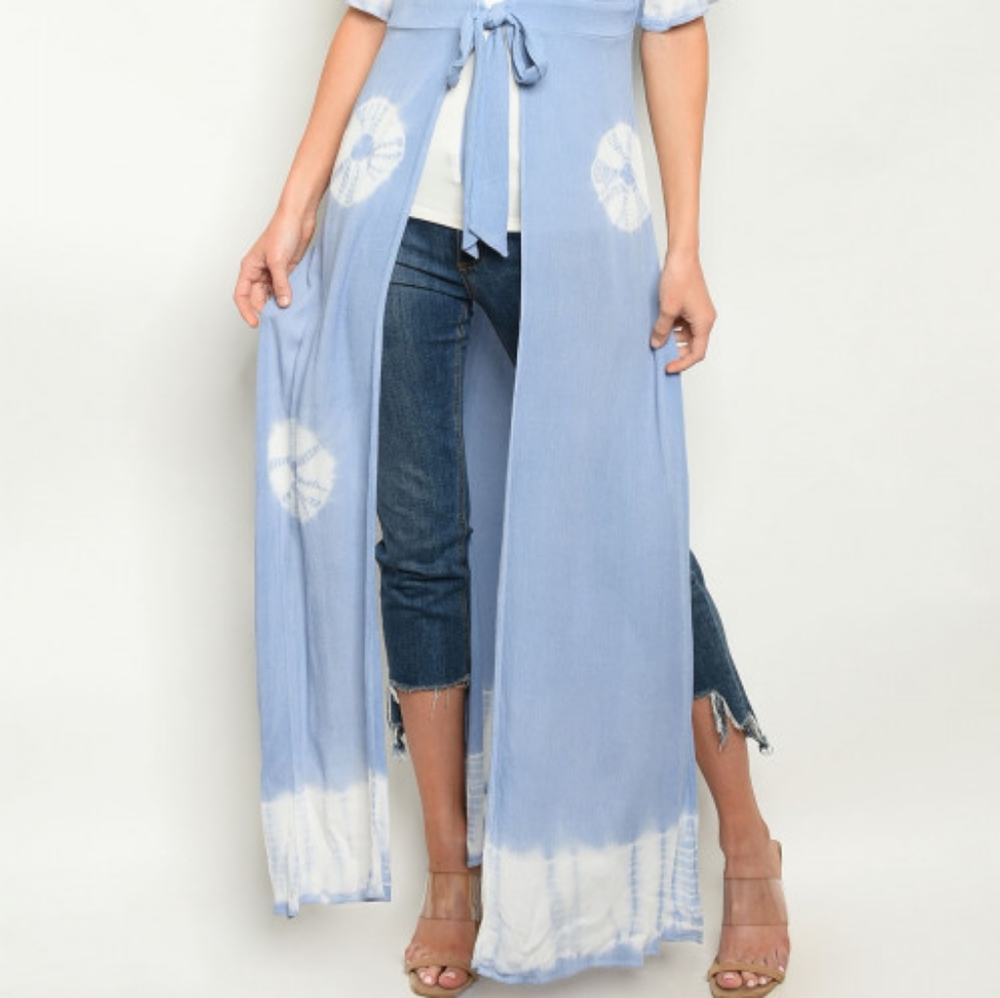 Tie Dye Duster Kimono - Picture 3 of 4